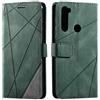 SONWO Cover per Xiaomi Redmi Note 8, Flip Caso in PU Pelle Case Cover Portafoglio Custodia per Xiaomi Redmi Note 8, [Kickstand] [Slot per Schede], Verde