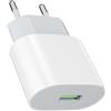 Ysevnotan Adaptatore Caricabatteria USB, Caricabatteria Rapida 18W Applicabile a Samsung Galaxy S23 S22 S21 A72 A71 A56 A55 A54 A53 A52 A52s A51 A41 A36 A35 A26 A25 A21s A20 A17 A16 A15 A12 A40 A50 A6 A06 5G
