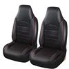 JSCARLIFE 2 pezzi di coprisedili anteriori in similpelle di lusso classico, protezione impermeabile per sedile in pelle PU, cuscino per sedile auto, compatibile con la maggior parte delle auto, SUV