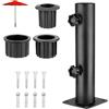BODYGAD Supporto Per Ombrellone, Tubi Per Ombrellone Da Giardino, Tubo Universale Per Ombrellone Con Anello Riduttore In 3 Pezzi (50/40/32 Mm), Supporto Per Ombrellone, Tubo Per Ombrellone Per Granito
