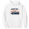 Mademark Road Trip Expert, Auto d'Epoca, Viaggi avventurosi Felpa con Cappuccio, Unisex per Adulti, Bianco, L