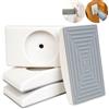 Your Day Mate Protezione da parete, 4 pz, Bianco, forma angolare, per teste di vite di Ø massimo 41 mm, Protezioni per cancelli di porte, scale, protezione di sicurezza per neonati, bambini, animali domestici, cani