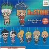 Bandai Portachiavi in gomma Dr.STONE Part.2 set completo 8 capsule giocattolo Gacha ...