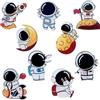 LEGENTLISUR 9 Pz Spille Personalizzate Donna Astronauta Set di Badge Spilla Spaziale Smaltata per Borse Zaino