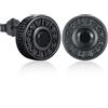 Friggem Orecchini vichinghi da uomo, in argento S925, da uomo, ipoallergenici, neri punk gotici, regalo per donne e uomini, Argento sterling