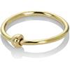 Mia Gioielli - Piercing Naso in Oro 18k (750) Giallo - Anellino Flex ø 10mm | Orecchino Naso in Oro Giallo, Piercing Anello Naso Flessibile, Diametro 10 mm, Cerchietto per Narice, Anallergico, Unisex