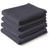 Encasa XO Asciugamani da cucina e salviette in cotone Grigio | Strofinaccio in waffle e tessuto piatto | Set strofinacci | 70x45 cm | Riutilizzabile e ad asciugatura rapida Set di 4