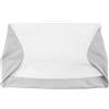 HOMCA Federa di ricambio lavabile in memory foam, colore grigio