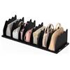 Ronlap Divisori per mensole, organizer per borse, scaffale per armadio, organizer regolabile per vestiti, organizer per borsa, per cucina, armadio, bagno, 8 pezzi, nero