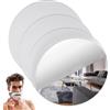 VOSSOT 3 specchietti rotondi autoadesivi, 20 cm, in acrilico, per bagno, soggiorno, specchio da parete, rotondo