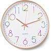CIOXSOIO 30cm (12 pollici) Orologio da Parete Silenzioso, Senza Ticchettio Movimento al Quarzo, Numeri 3D Facile da Leggere Orologio da Muro, Orologio a Parete per Camera da Letto, Soggiorno, Cucina