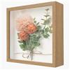 WISYOK Cornice portafoto 3D da riempire, 22x22cm, 3D oggetto profondo 3cm, cornice profonda per parete e desktop, scatola ombra per foto, oggetti, mazzo di nozze, opere d'arte fai da te (colore legno)