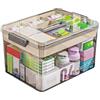 BAONUO Scatole per medicinali, Medicine Box, organizer medicinali, 2 livelli scatola porta farmaci, multifunzione Organizer per medicinali, per pronto soccorso,medicinali,per la casa, all'aperto