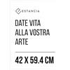 Estancia Cornice Portafoto in Legno Bianco 42x59,4 cm (A2) con Vetro Plexi Infrangibile | Moderna Din A2 Bianca