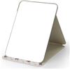 WISYOK Specchi da Tavolo, Specchio Portatile Pieghevole, Specchio da Viaggio, Specchio Trucco con Pelle PU, HD Specchio da Campeggio, Specchi da Tavolo per Bagno, Tavolo da Trucco - 25x18cm (Stampato)