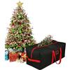 XIMEY Borsa Porta Albero di Natale 180cm, Custodia Albero di Natale, Borsa Impermeabile Albero di Natale, Sacco Albero di Natale (Nero Oxford-120x33x50cm)