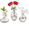KMERCE Set di 3 piccoli vasi per fiori moderni in cristallo grigio,mini vasi di vetro,vaso decorativo,vaso decorativo per centro,libri,matrimonio,battesimo,compleanno,regalo per la festa della mamma