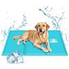 Nobleza Tappetino Refrigerante per Cani Gatti, 90x50cm Animali Tappetino Refrigerante in Gel Autoraffreddante, Azzurro, L