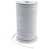 AMANDELIZABE Elastico in gomma da 5 mm, 100 metri, nastro elastico per cucire e per la casa, fai da te, per il cucito, il fai da te, il nastro elastico bianco.
