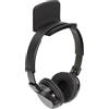 Dynavox supporto per cuffie KH‑300, supporto da parete per headset, montaggio adesivo, superficie di appoggio in silicone delicata, nero