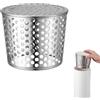 MxSplorion Grondaie in acciaio inox, protezione per grondaie, protezione dalle foglie, protezione per tubi di scarico, 90 - 110 mm, protezione per grondaie e tubi di scarico