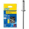 Rapid Scatola da 300 Rivetti in Alluminio da Ø4.8 x 16 mm Adatti a Fissare Parafanghi, Coperture in Metallo e Plastica, Segnaletica e Lamiere (5001438)