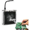 BANRIA Kit per la pratica di saldatura, kit per progetti di saldatura con estrattore di fumi di saldatura fai da te, kit assorbitore di fumo per saldatura con luce LED e filtri, assorbitore di
