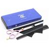 Haryali London, Forbici parrucchiere professionali 5.5 inch destrorsi in acciaio inox, forbici da barbiere regolabili con vite, forbici capelli uomo donna bambini con pettine e accessori