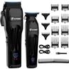 BESTBOMG Tagliacapelli Uomo Professionale, Macchinetta per Capelli con Display LED, Motore Super Potente, Tagliacapelli Senza Fili Con Pettine Limite