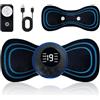 Colexy Mini Massaggiatore Cervicale con 2 Pad Massaggio, 8 Modalità, 19 Livelli di Intensità, Massaggiatore Elettrico Ricaricabile per Collo, Spalle e Schiena, per Casa, Ufficio, Viaggio (Blu)