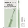 SURI 2.0 Nuovo spazzolino elettrico sonico con sensore di pressione | 1 mese + batteria | Spazzolino elettrico per adulti | Spazzolini da denti sonici | Verde