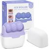 flintronic Rullo di ghiaccio per il viso, Roller Massaggio Viso Antirughe, per Lenire la Pelle ed Eliminare il Gonfiore degli Occhi