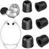TENNMAK Gommini di ricambio in memory foam per cuffie TV KZ ZS10 Pro X ZSN/Sennheiser IE 200, 3 paia, taglia S/M/L, colore: nero