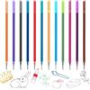 Ourdort 12 mine di ricambio cancellabili, compatibili con Legami, 0,7 mm, altezza 13 cm, cancellabili, facili da cancellare, ricariche per penne cancellabili, colori misti