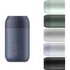 Chilly's Serie 2 Tazza da Caffè Termica - Tazza a Doppia Parete con Coperchio - Acciaio Inossidabile senza BPA - Whale Blue, 340ml