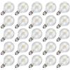 Holwim Lampadina Di Ricambio G40, 25 Pezzi, 0.6 W, 2200 K, Luce Bianca Calda, Lampadina Edison, E12, Per Balcone, Veranda, Festa, Terrazza, Matrimonio, Balcone, Decorazione, Tensione 220-240