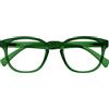 OPULIZE Pop Retrò Giro Blu Opaco Liscio Uomo Donna Occhiali Da Lettura Cerniere Molla R2-3 +1,00