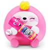 Snackles Serie 1 Bradipo (Push Pop), Surprise, peluche medio, ultra morbido, 28 cm, peluche da collezione con marchi reali (bradipo)