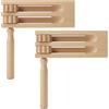 Meanju 2 Pezzi Cricchetti in Legno per Spinning, Cricchetto Rotante in Legno