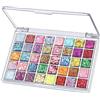 BelleFlair 40 colori palette di ombretti glitter, palette trucco per viso e corpo, gel ombretto glitter, palette trucco adulti bambini, set trucco per carnevale festa