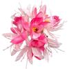 SkyPOOU Fermaglio per capelli a forma di fiore, per donne e ragazze, accessorio per capelli, accessorio per capelli floreale, per matrimoni e feste, fucsia