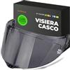 Everalo Visiera Compatibile con Agv Corsa - Corsa R - Pista Gp - Pista Gpr - Pista Gp Rr - Gt Veloce - Veloce S - Race 3 (Dark Fume')