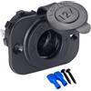 AUTOZOCO Presa accendisigari da incasso 12 V, presa accendisigari, presa accendisigari, presa accendisigari, con viti e faston, adatto per auto, moto marina, camion, ATV, camper