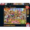 Schmidt Spiele puzzle cane follia 1000 pezzi motivo 693x493 mm