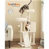 FEANDREA Tiragraffi, 115 cm, colonna completamente rivestita in sisal beige