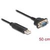 DELOCK USB RS-232 Adapter USB 2.0 zu D-Sub 9 Stecker