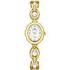 ALANTOP Elegante orologio da donna alla moda, con quadrante ovale e perla, impermeabile, analogico, casual
