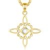 AEONSLOVE Collana Nodo della Strega Argento 925 Donna Ragazze Argento 925 Donna Ragazze Collana di Nodi delle Streghe Ciondolo Celtici con Pietra di Luna Gioielli da Strega