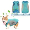 Jodsen Gilet Rinfrescante per Cani,Giacca di raffreddamento per cani,Abbigliamento estivo traspirante per cuccioli con striscia riflettente,Maglietta con Gilet per cani di piccola e media taglia (2XL, Verde)
