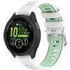 Yikamosi Compatibile con Garmin Forerunner 265S Cinturino per Donne,Doppio colore Sgancio Rapido Silicone Chiusura in acciaio inossidabile Cinturino di Ricambio per Forerunner 265S,Bianco/Menta
